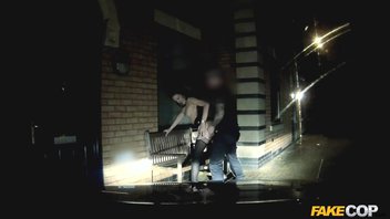 Коп оттрахал брюнетку на улице