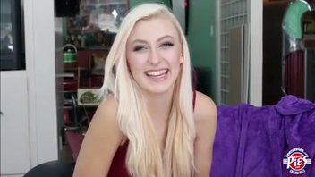 Блондинка позволила новому бойфренду кончить в неё