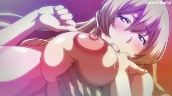 Хентай мультфильм, жаркая ебля для очень поношенной сиськастой анимационной  шкуры