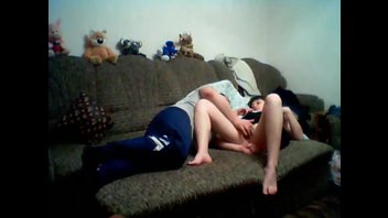 Домашний секс с грудастой толстухой и её ухажером