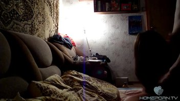 Секс  раком  с молоденькой женушкой