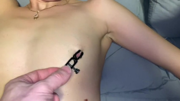 Русская пара Денис и Оксана  развлекаются по своему