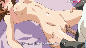 У молодой анимешной темноволосой красотки случился первый в жизни секс