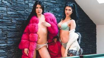 Шикарные подружки Леди Ди и Атланта Морено наслаждаются телами друг друга