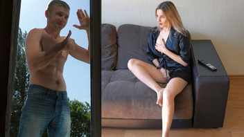 Сексуальная жена изменяет мужу с мойщиком окон - ролевая игра