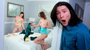 Две  сестрички для его горячего  члена