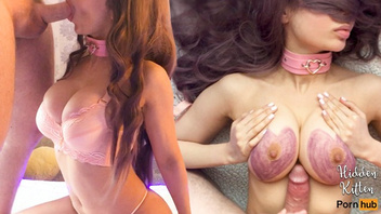 Девочка  с крутыми сиськами получает хер