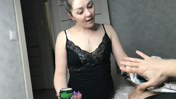 Для русской  девушки устроил трахач