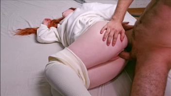 Рыжеволосая давалка в отличной ебле