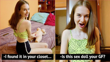 Трахнул красивую девку  и игрушку