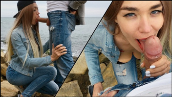 На камнях у воды дал подруге сосать, Вероника (Veronika Charm)